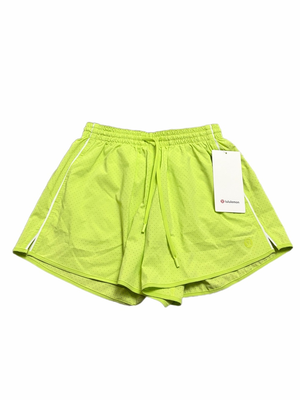 NWT Lululemon Court Rival High-Rise Short 3" *Perforated Sour Grape/White Size 4